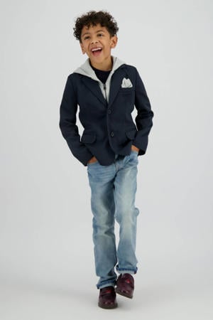 Slim fit light blue denim
