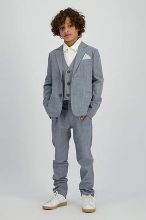 regular pantalon grijsblauw