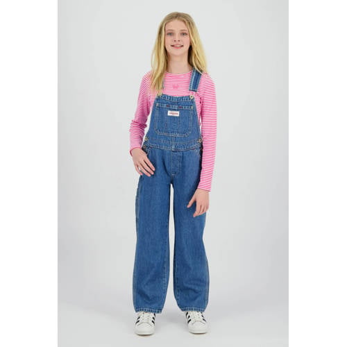 Vingino gestreepte longsleeve roze Meisjes Modal Ronde hals Streep - maat 152 afbeelding