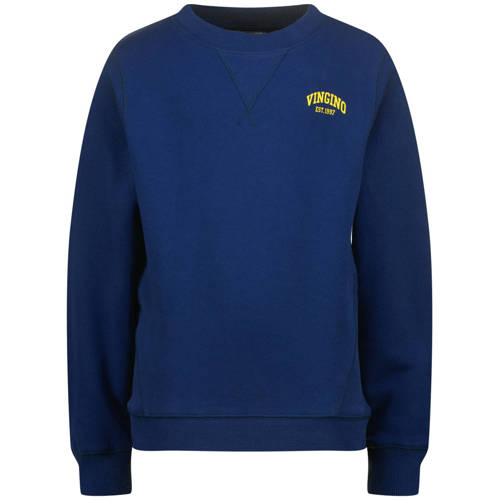Vingino sweater blauw Effen - maat 128 | Sweater van Vingino afbeelding