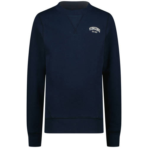 Vingino sweater donkerblauw Effen - maat 116 | Sweater van Vingino afbeelding