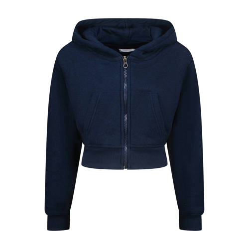 Vingino sweatvest donkerblauw Effen - maat 152 | Vest van Vingino afbeelding
