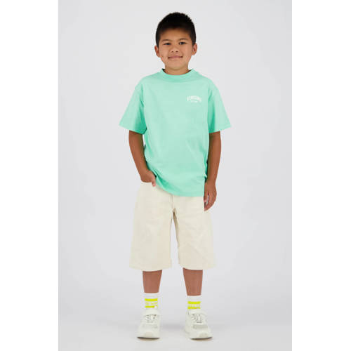 Vingino T-shirt turquoise Blauw Jongens Katoen Ronde hals Printopdruk - maat 164 afbeelding