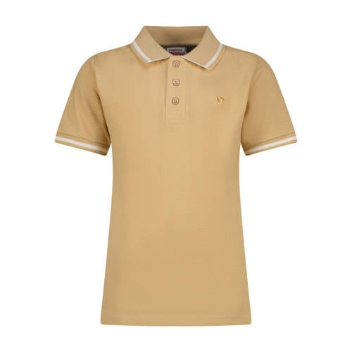 Vingino polo zand Beige Jongens Katoen Polokraag Effen - maat 128 afbeelding