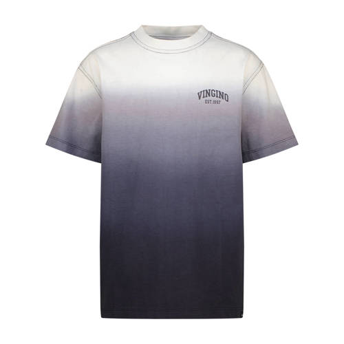 Vingino T-shirt donkerblauw Jongens Katoen Ronde hals Dip-dye - maat 140 afbeelding