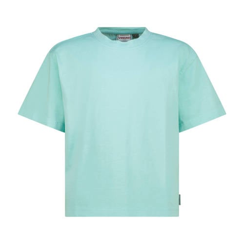Vingino T-shirt met backprint blauw Meisjes Katoen Ronde hals Backprint - maat 176 afbeelding