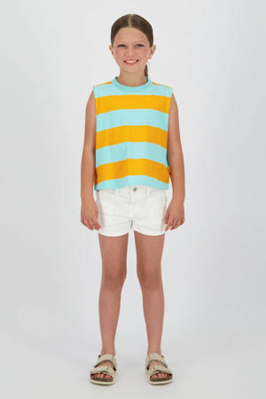 gestreepte T-shirt lichtblauw