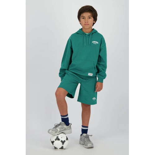 Vingino loose sweatshort groen Korte broek Logo - maat 140 afbeelding