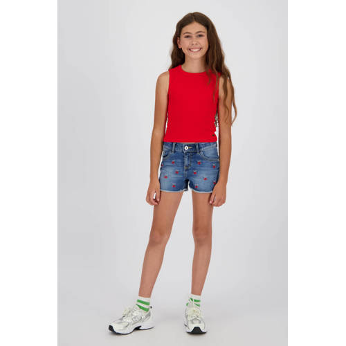 Vingino T-shirt rood Meisjes Katoen Ronde hals Effen - maat 176 afbeelding