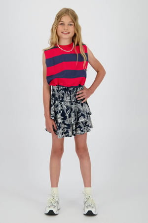 gestreepte T-shirt rood