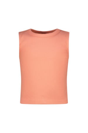 mouwloze top oranje