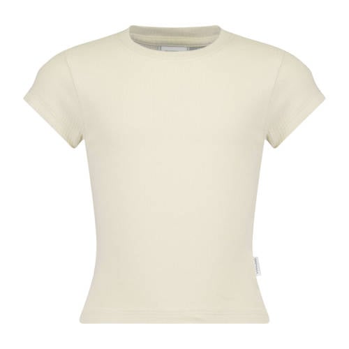 Vingino T-shirt wit Meisjes Katoen Ronde hals Effen - maat 152 afbeelding