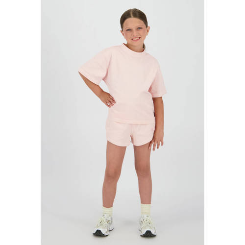 Vingino loose sweatshort lichtroze Korte broek Meisjes Katoen Effen - maat 116 afbeelding