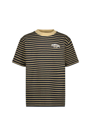 gestreepte T-shirt zand