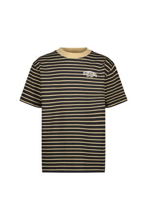 gestreepte T-shirt zand