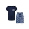 Vingino shortama met all over print donkerblauw/blauw