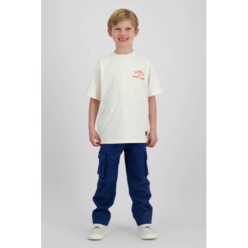 Vingino T-shirt wit Jongens Katoen Ronde hals Printopdruk - maat 128 afbeelding