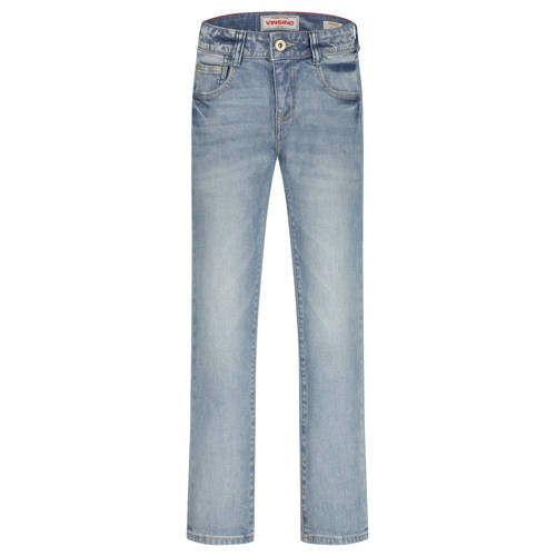 Vingino slim fit jeans light blue denim Blauw Jongens Stretchdenim Effen - maat 140 afbeelding