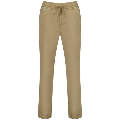 Vingino loose fit jeans baggy jeans lichtbruin Jongens Katoen Effen - maat 140 afbeelding