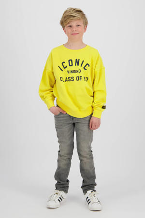 regular waist regular fit jeans grey denim