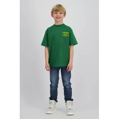 Vingino T-shirt groen Jongens Katoen Ronde hals Printopdruk - maat 176 afbeelding