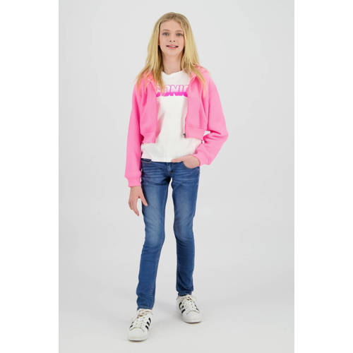 Vingino T-shirt wit Meisjes Katoen Ronde hals Tekst - maat 140 afbeelding