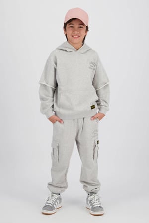 regular cargo broek grijs melange