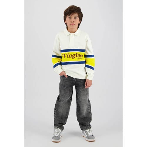 Vingino baggy jeans grey denim Grijs Effen - maat 176 afbeelding