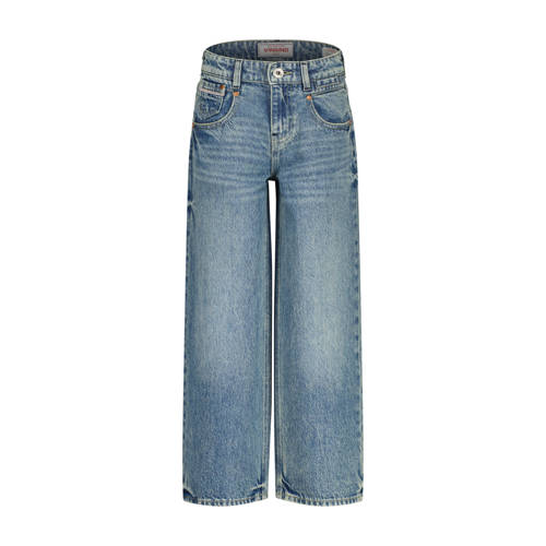 Vingino baggy jeans medium blue denim Blauw Effen - maat 146 afbeelding