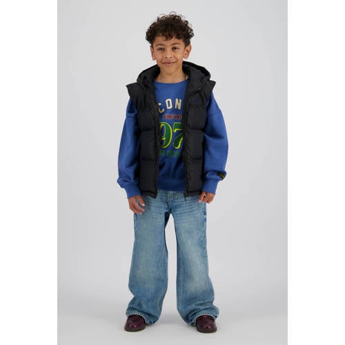 Vingino sweater blauw Jongens Katoen Ronde hals Printopdruk - maat 164 afbeelding
