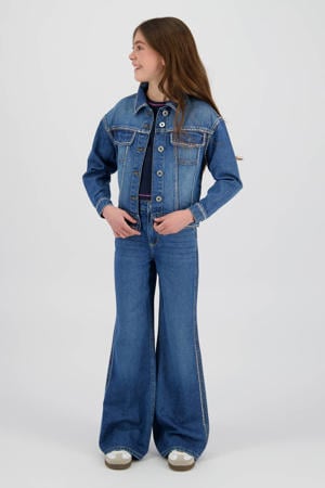 high waist wide leg jeans wide leg jeans medium blue denim
