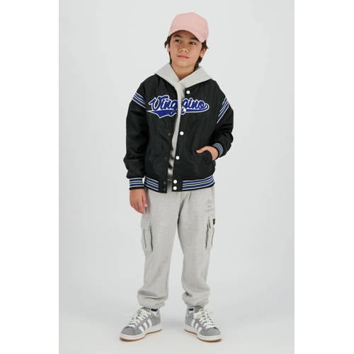 Vingino bomberjack zwart Jas Jongens Polyester Ronde hals Logo