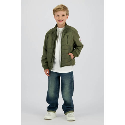 Vingino zomerjas groen Jongens Polyester Opstaande kraag Effen