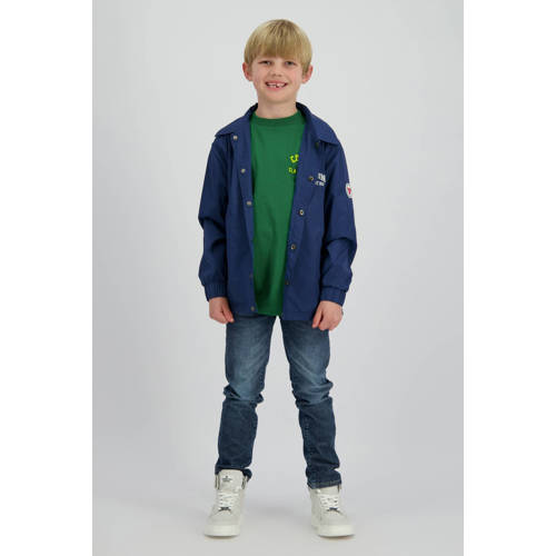 Vingino zomerjas blauw Jongens Nylon Klassieke kraag Logo