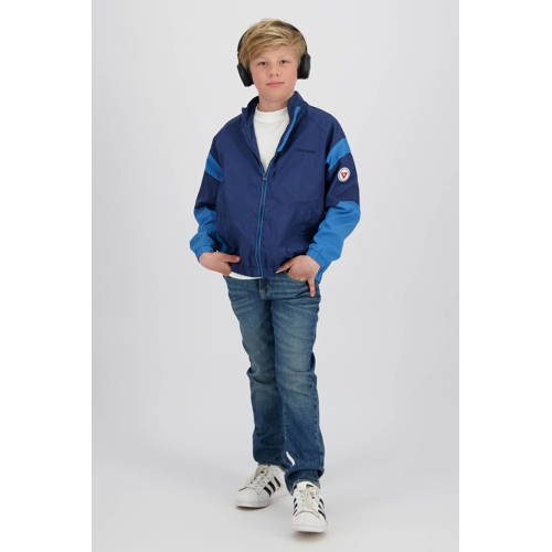 Vingino zomerjas donkerblauw Jongens Nylon Opstaande kraag Meerkleurig - maat 140 afbeelding