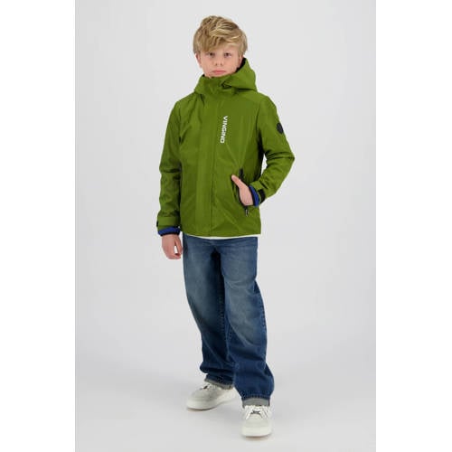 Vingino regenjas groen Jongens Polyester Capuchon Effen - maat 164 afbeelding