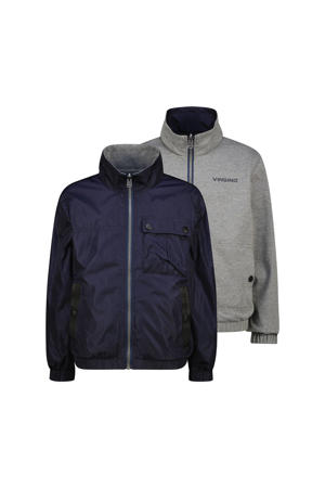 reversible jas donkerblauw