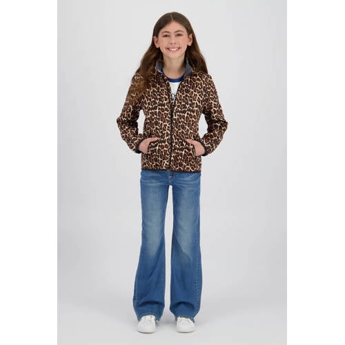 Vingino zomerjas bruin Meisjes Polyester Capuchon Dierenprint - maat 116 afbeelding