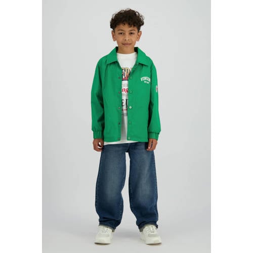 Vingino zomerjas groen Jongens Nylon Klassieke kraag Logo - maat 128 afbeelding
