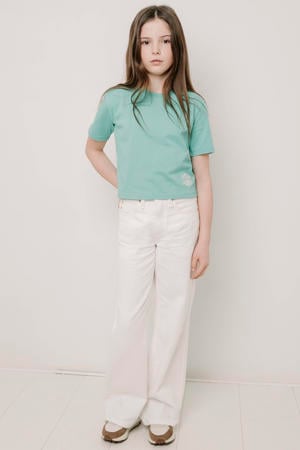 T-shirt met backprint groen