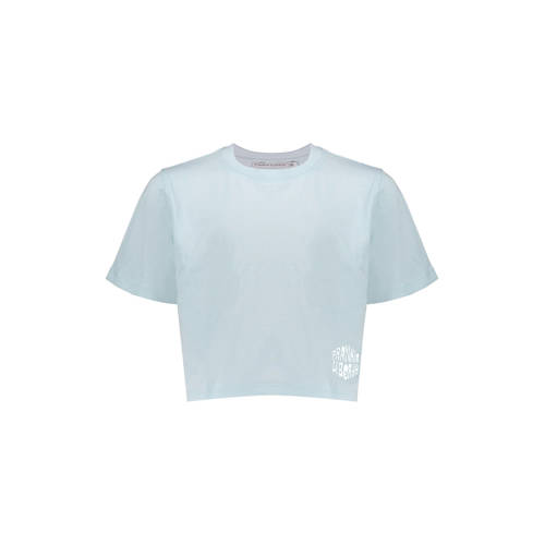 Frankie&Liberty T-shirt met backprint lichtblauw Meisjes Katoen Ronde hals - maat 164 afbeelding