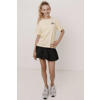 Frankie&Liberty T-shirt met backprint geel