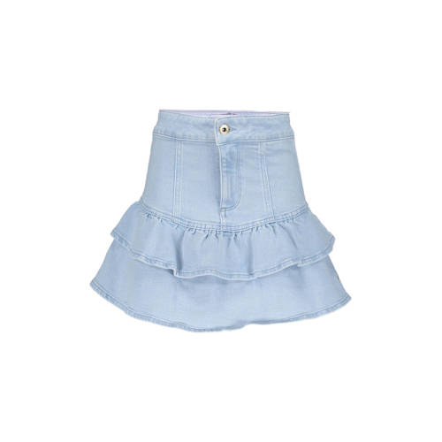 Frankie&Liberty spijkerrok light blue denim Blauw Effen - maat 188 afbeelding