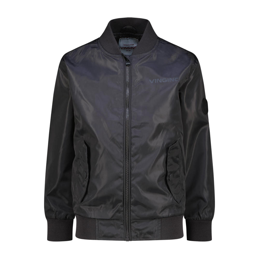 Moodstreet gebloemde bomberjack zomer van polyester toffee bruin/roze
