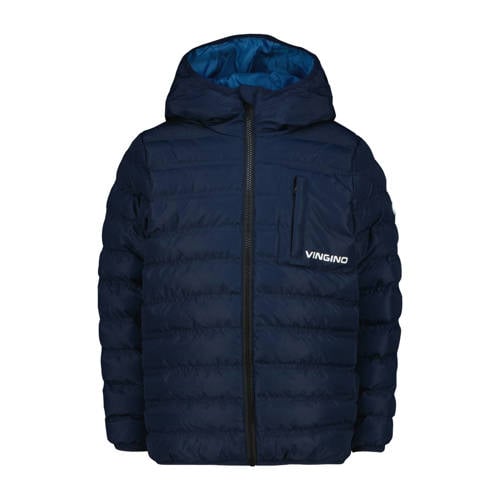 Vingino jack zomer blauw Jas Jongens Polyester Capuchon Effen - maat 176 afbeelding