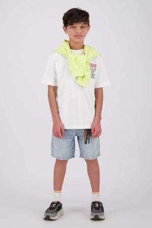 T-shirt met backprint wit