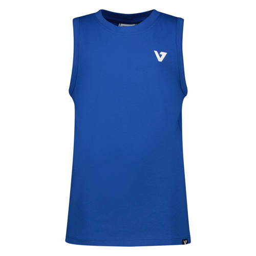 Vingino tanktop blauw Jongens Katoen Ronde hals Effen