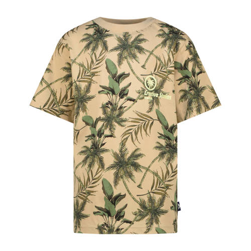 Vingino T-shirt beige Jongens Katoen Ronde hals Blad - maat 152 afbeelding