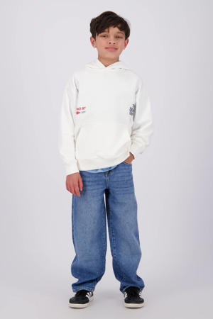 hoodie met backprint wit
