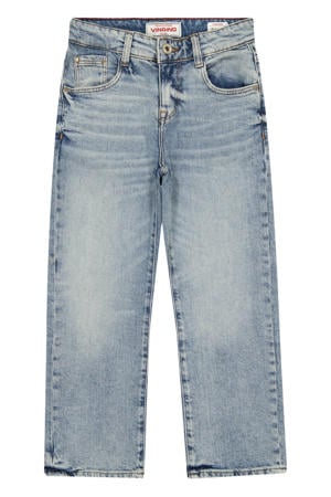 regular waist relaxed fit jeans light blue denim